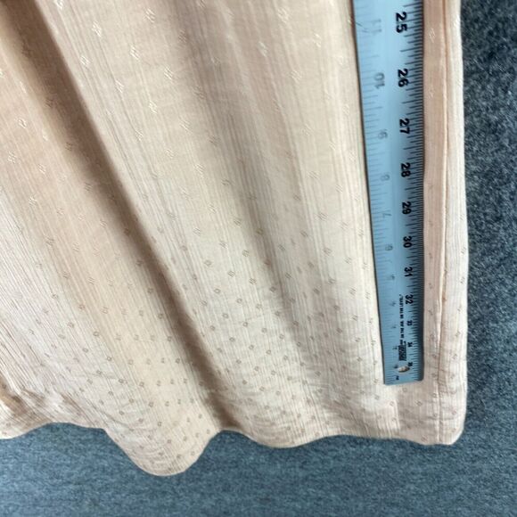 Nola Duncan Dress Women M Medium Beige Sheath Midi 1/2 Button Long Sleeve Casual - Picture 7 of 8